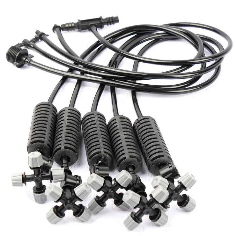 

5set 5 Type Connectors Hanging Cross Atomizing Watering Kits Great Quality Durable Greenhouse Micro Irrigation Plants Spray Kits