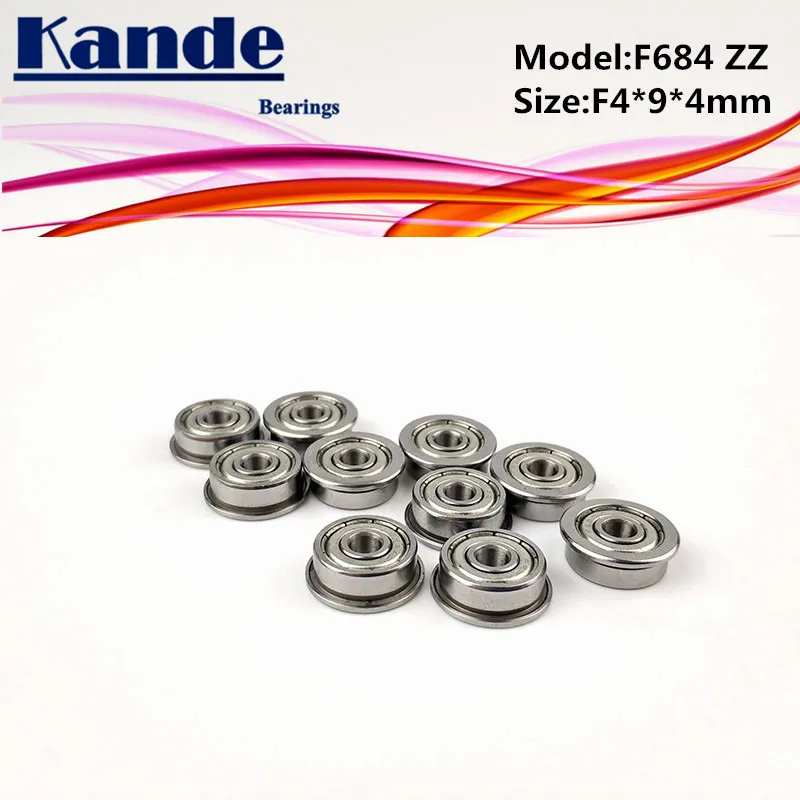 F684 ZZ 10pcs ABEC-1 F684ZZ  F684-2Z Miniautre F684  Ball Bearing F4x9x4mm F684-2Z