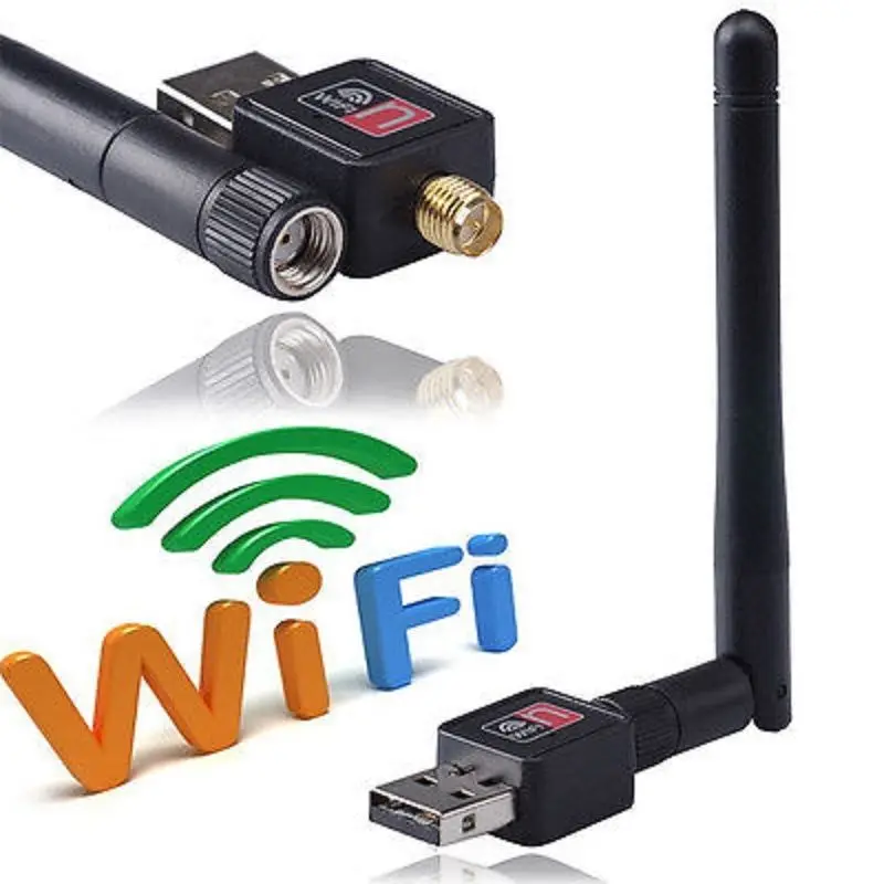 USB Wlan Wifi Wireless LAN Stick Dongle Adapter 300Mbit 300Mbps SMA + Antenne N