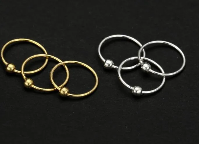 20pcs Fashion Body Jewelry of Balls Nose Ring for Women Girl Set Piercing Accessories Bijoux Box Gifts Box
