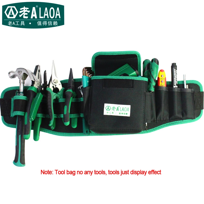 LAOA Repair Toolkit Multifunction Tool Pockets 600D Water-proof Oxford Cloth Repair Tools Package