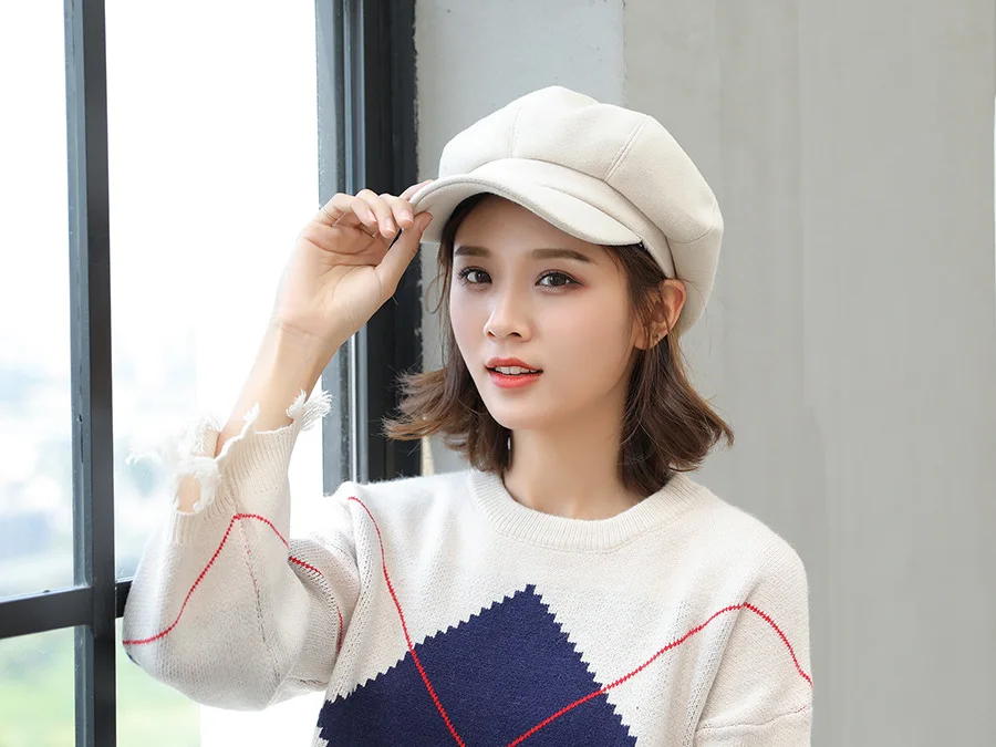 Women's wool blend cap image 10