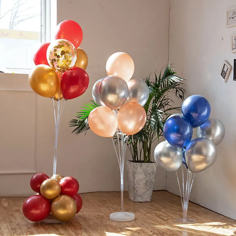 1set 7/10 tubi supporto per palloncini colonna palloncini arco bastone buon compleanno Ballon bambini Baby Shower decorazione per feste di matrimonio