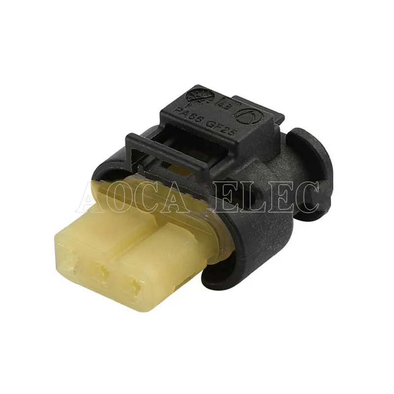 1SET 1T0 973 203 male Connector Terminal plug connectors jacket auto Plug socket 3 way female Connector Fuse box