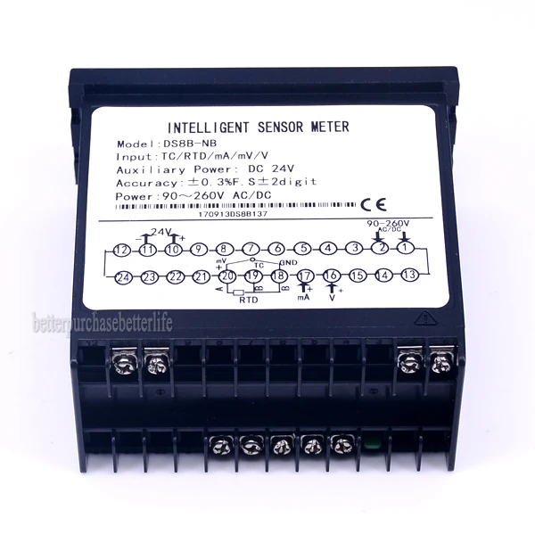 Intelligent Sensor Meter Pressure Transmitter Display Meter,TC,RTD,mA,mV,V Input Sensor Display Meter