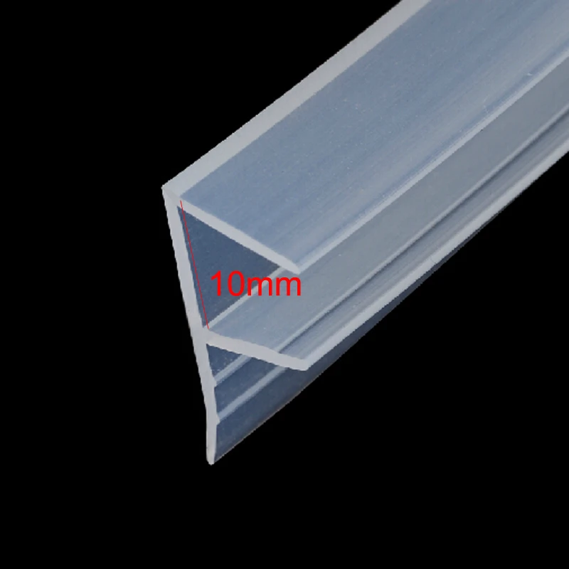 

F shape bath glass shower door silicone rubber seal weather strip for 10mm glass