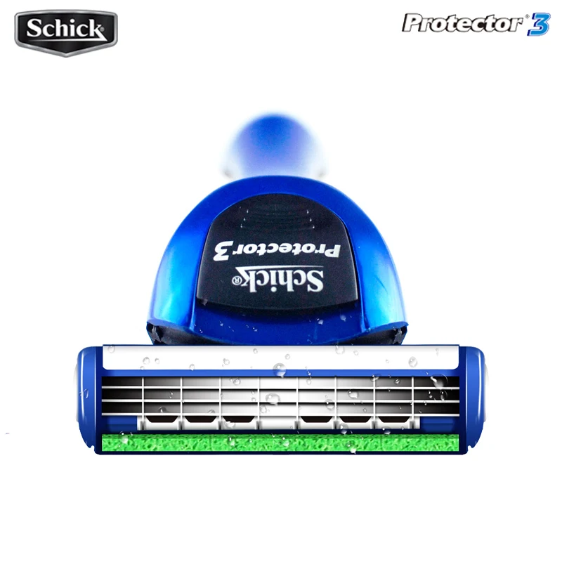 4 Blades Safety Blades Original New Schick Protector 3d Diamond Blade Pack Men Shaving Razor Replacement In Stock