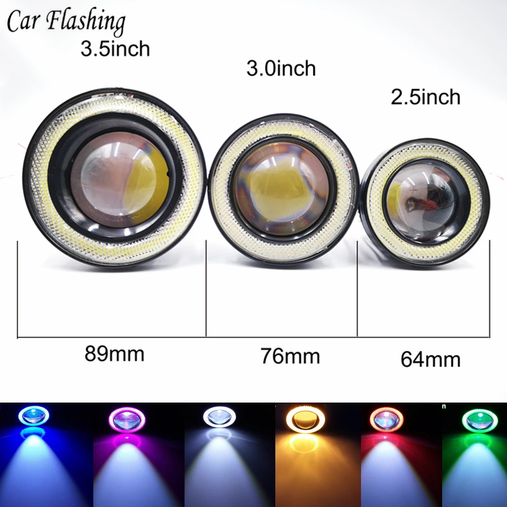 1Set Angel Eyes Fog Lamp 2.5