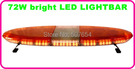 45inch Bright 72W Led Car warning lightbar,egg style Emergency light bar,Traffic warning light for police ambulance fire truck