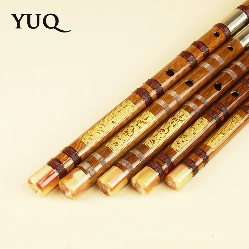 YUQUE Traditional Professional Bamboo Flute Woodwind dizi Musical instruments C D E F G Key Chinese dizi Transversal Flauta Xiao