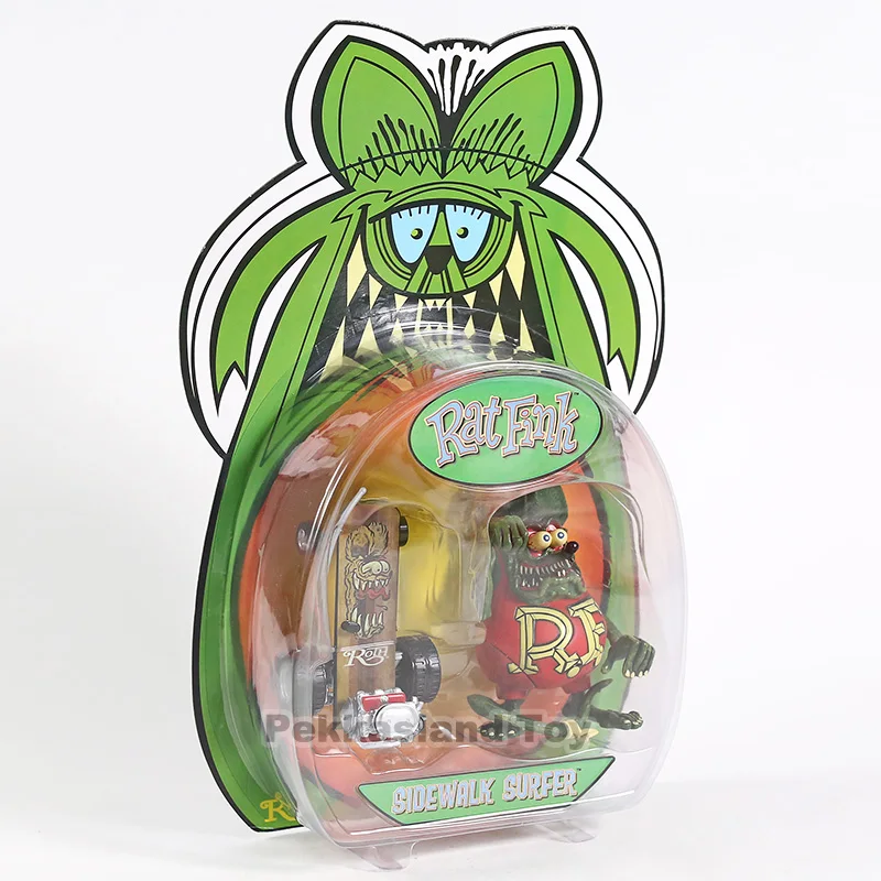 Marciapiede Surfer Skateboard Rat Fink Ed Big Daddy Roth Action Figure modello da collezione giocattolo