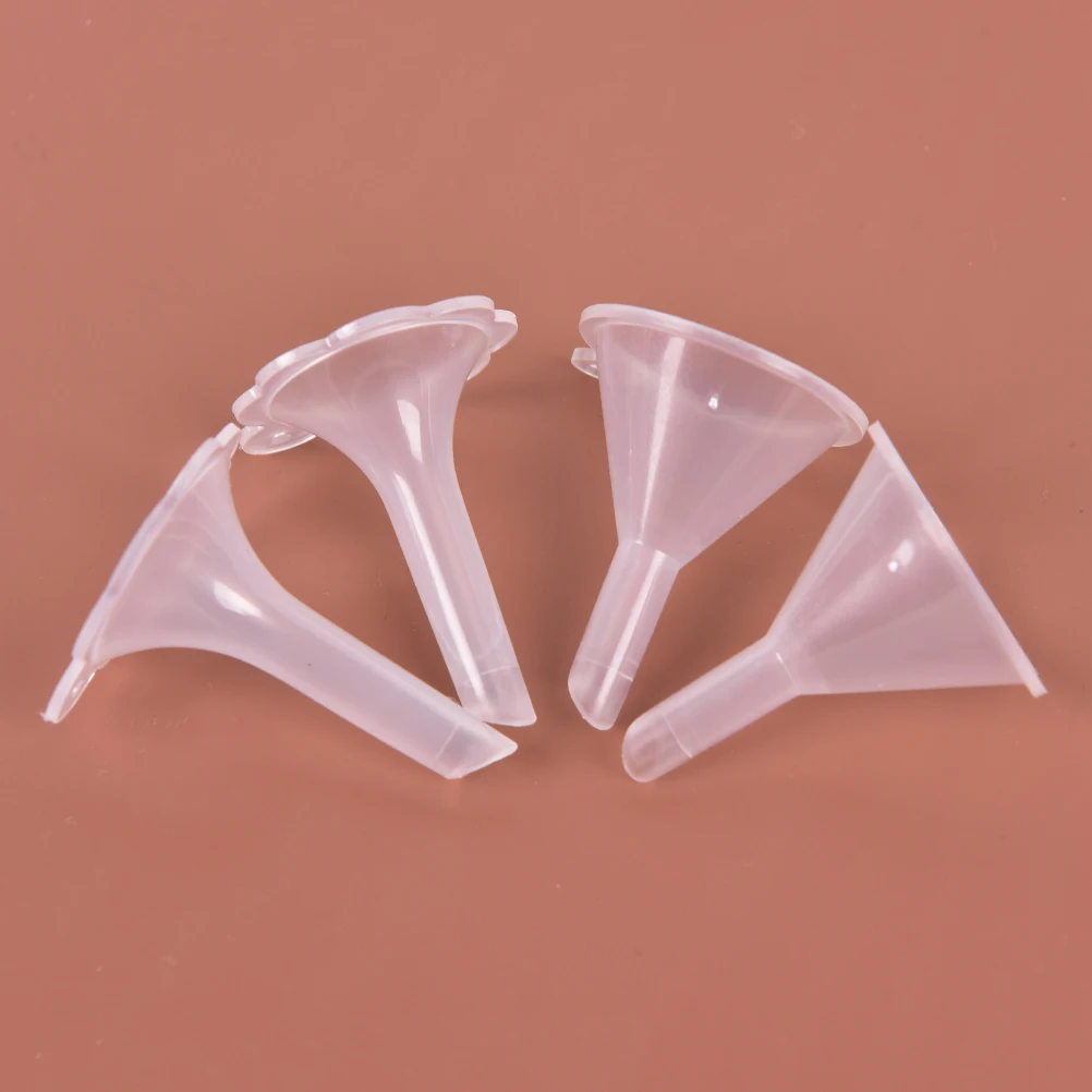 2Pcs/Lot Clear Small Funnel Plastic For Lab Diffuser Bottle Mini Liquid Oil Funnels Labs