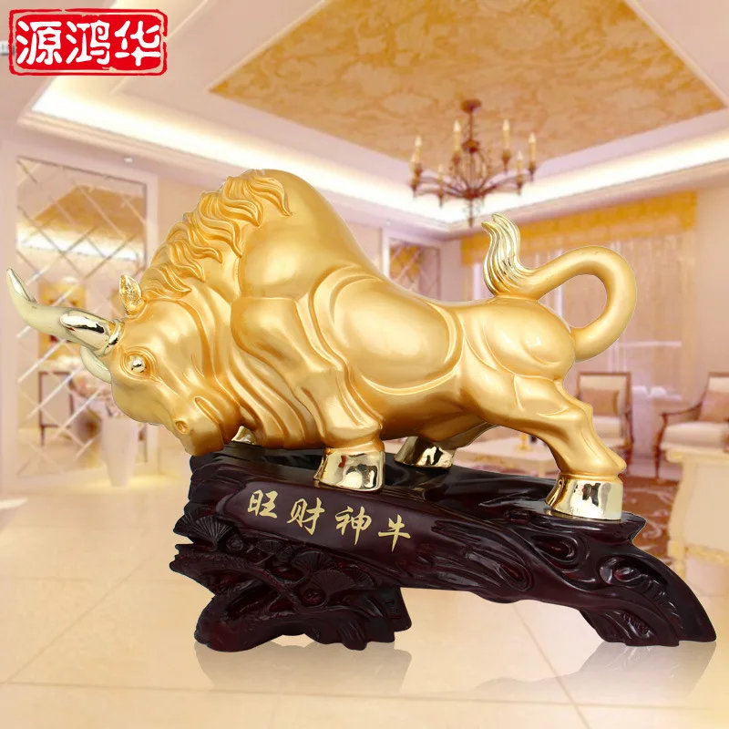 Source Honghua Wang Fortuna cow ornaments wholesale custom furniture living room furnishings creative crafts ornaments shop