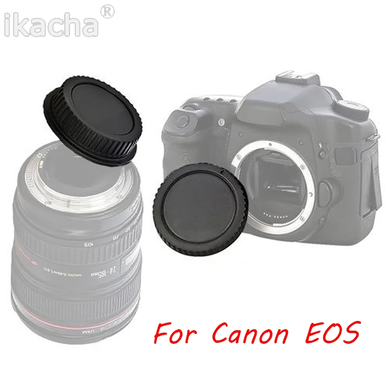 Camera Rear Cap + Front Lens Cap Dust-proof Protect for Canon EOS for Nikon AI DSLR Camera Mount