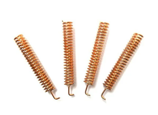 

100pcs/lot SW433-TH32 - high performance helical antenna 32mm 433MHz 50ohm 2.15dbi golden copper Spring Antenna