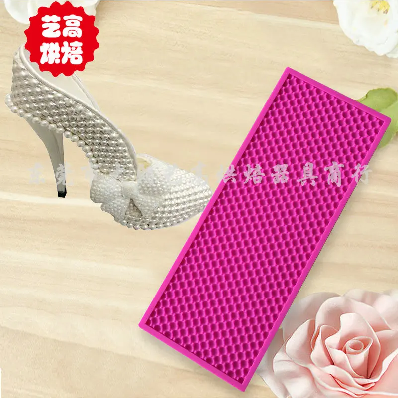 Pearl Mat 250x100mm,Cake Lace Mould Fondant Silicone Molds For Cake Decorating,Silicone Cake Decorating Molds H719