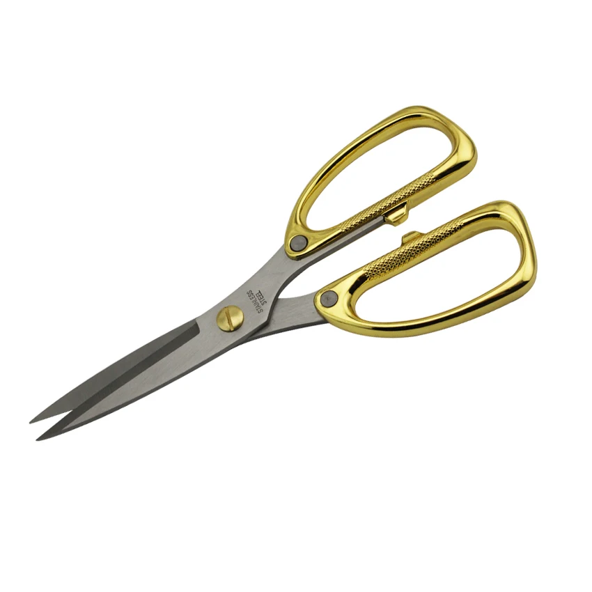 Gold Handle Stainless Steel Professional Sewing Scissors for Fabric Sewing DIY Handmade Art Supplies Tool Dressmaking Shears