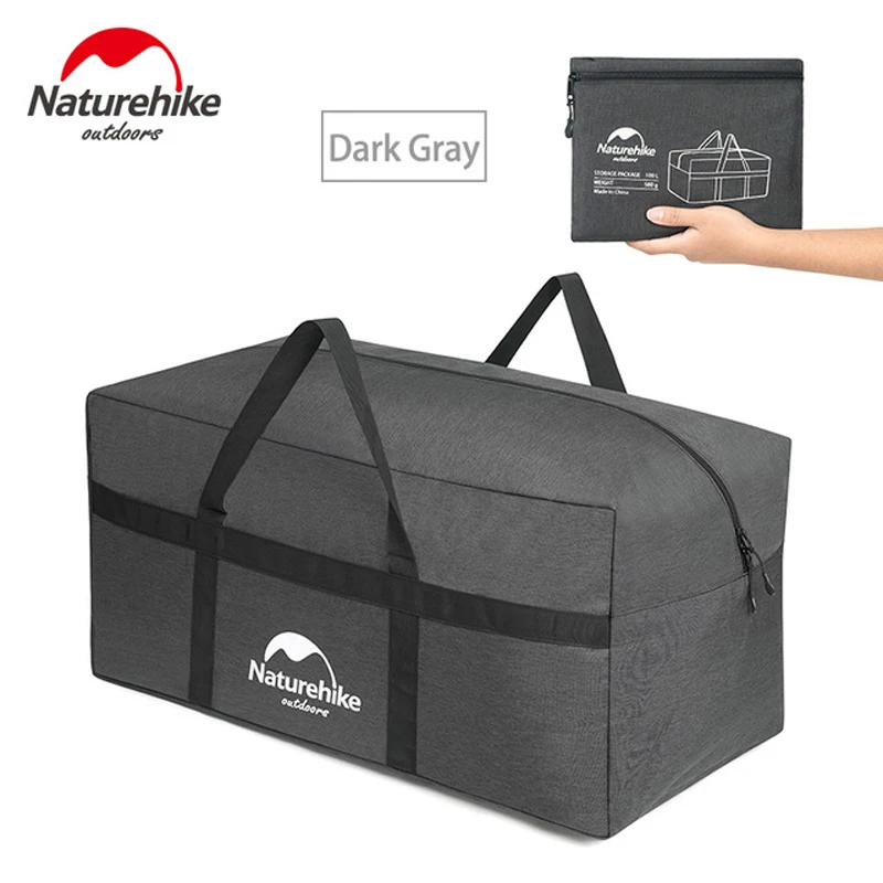 Naturehike Folding Large Capacity Storage Bag Outdoor Ultralight Durable Bags Duffel Bag Portable Travel Camping 45L 100L