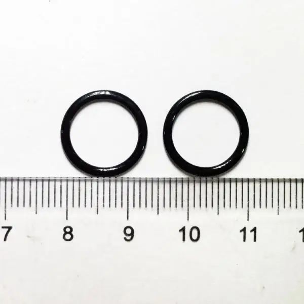 100/lot 8mm/10mm/15mm/20mm/25mm Adjuster Metal Black Lingerie Hardware Sewing Clip Hook Eye for Bikini Bra Strap Home Decoration