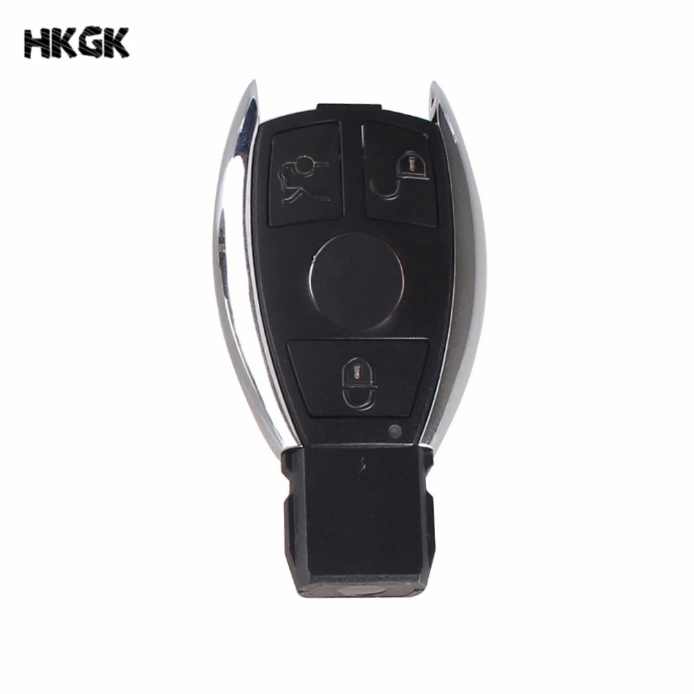 

3 button Smart car key shell remote key fob case For Benz W203 W210 W211 AMG W204 C E S CLS CLK CLA SLK Smart Key with blade