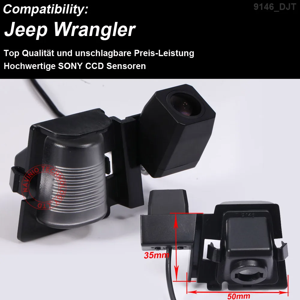 1280*720 Pixels 1000TV line 170 degree For Jeep Wrangler Rubicon / Sahara / Unlimited Sahara Car Rear Reverse back Camera