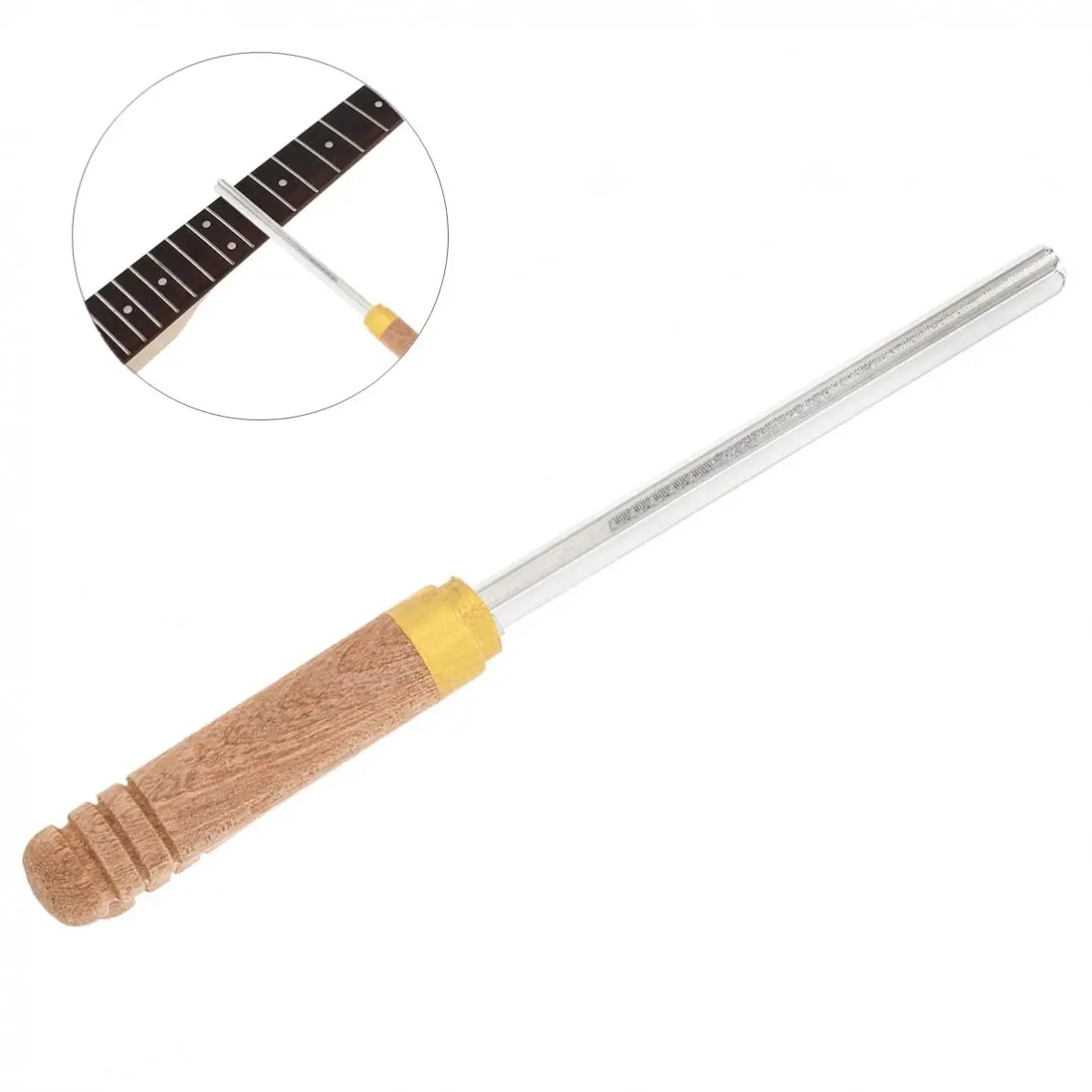 

Гитара Fret File гитара Fret туалетный металлический файл с 3 краями деревянная ручка инструмент для ремонта гитары Luther инструмент