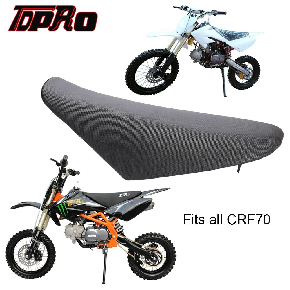 TDPRO Black Motorcycle Cafe Racer Seat Simple Comfortable Non-slip Seat Cushion For Honda CRF70 125cc 140cc 150cc Dirt Pit Bike