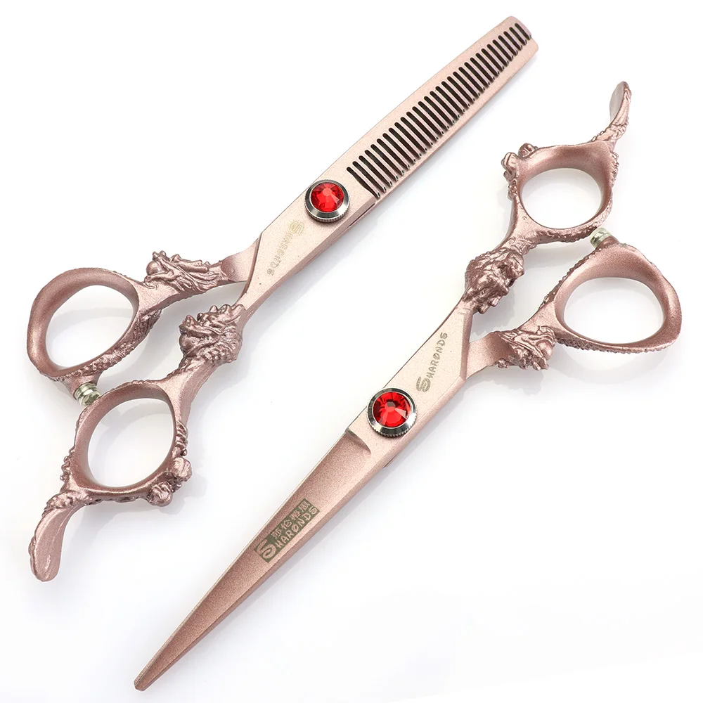 

5.5 inch and 6 inch JP440C Gold Professional Hair Cutting Hairdressing Scissors Scissors Diluting Shears Cutting Tool Style