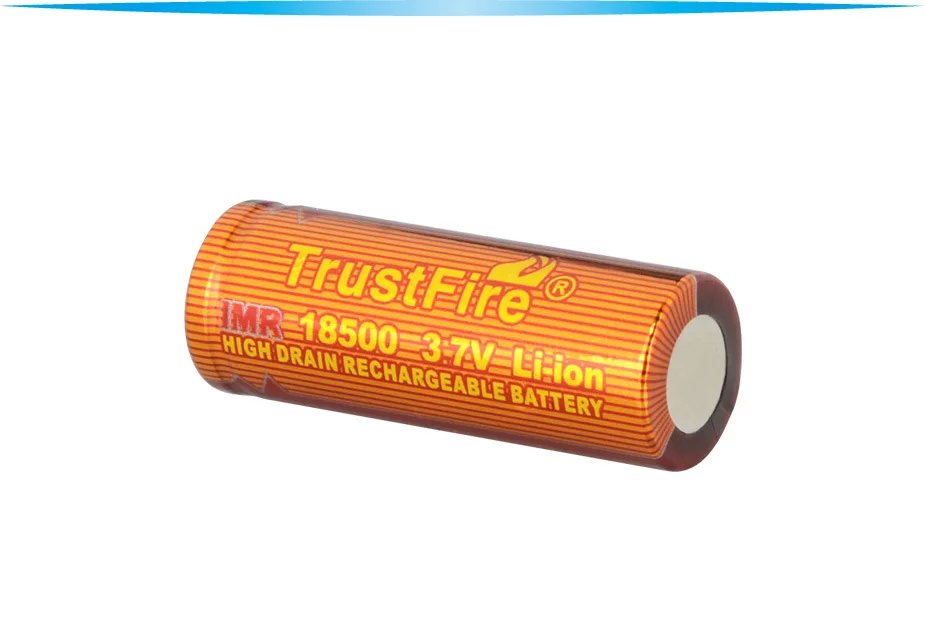2 Cái/lốc Đèn Pin Trustfire IMR 18500 3.7V Li-ion Cao Thoát Pin Sạc Dự Phòng Cao Cấp 1100MAh Độ Phóng Đại 20A Pin