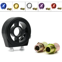 M20X1.5 3/4-16 1/8 NPT Aluminum Racing Oil Pressure Gauge Oil Filter Sandwich Adapter