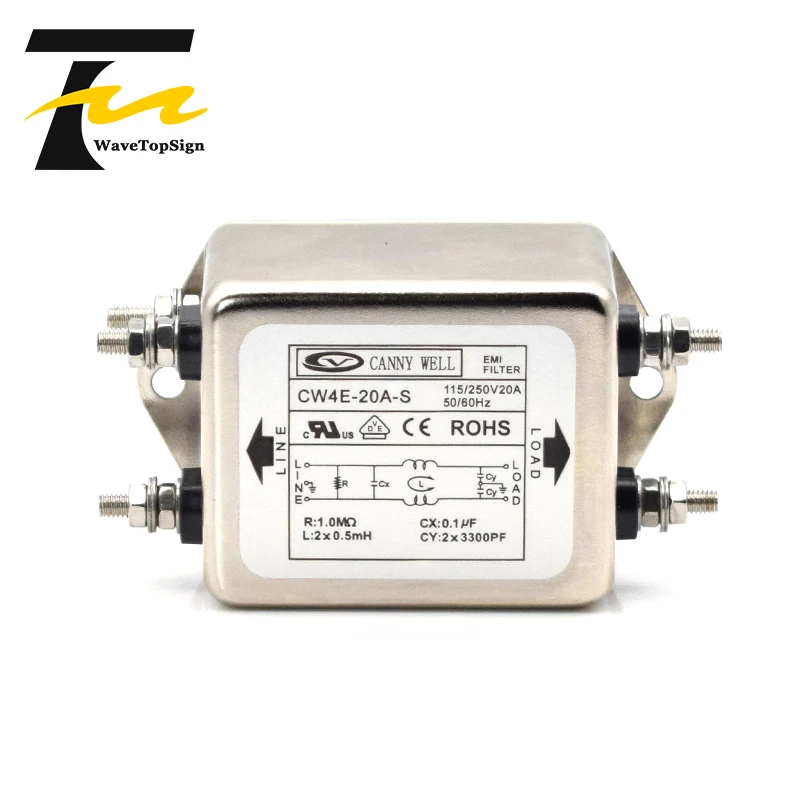 Imagem -03 - Conector de Filtro Monofásico Filtro Canny de Poste Único com Filtro de 20a 30a 40a-s ac 220v Purificação Anti-aperto
