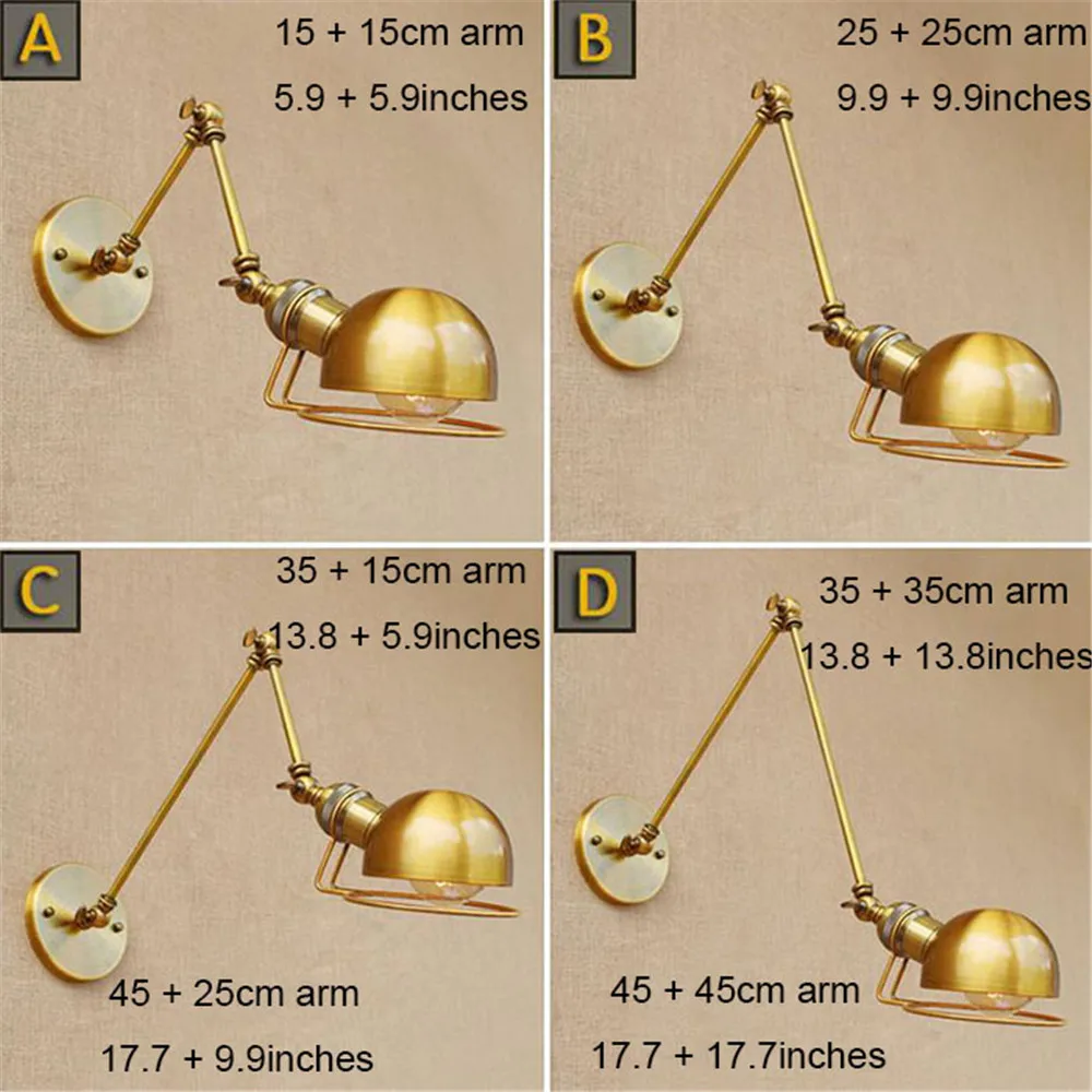 Bronze Wall Sconce Lighting European-style Brass Wall Lights Bedlamp Bedside Lamp Living Room Wall Lamp led Wandlamp Modern led