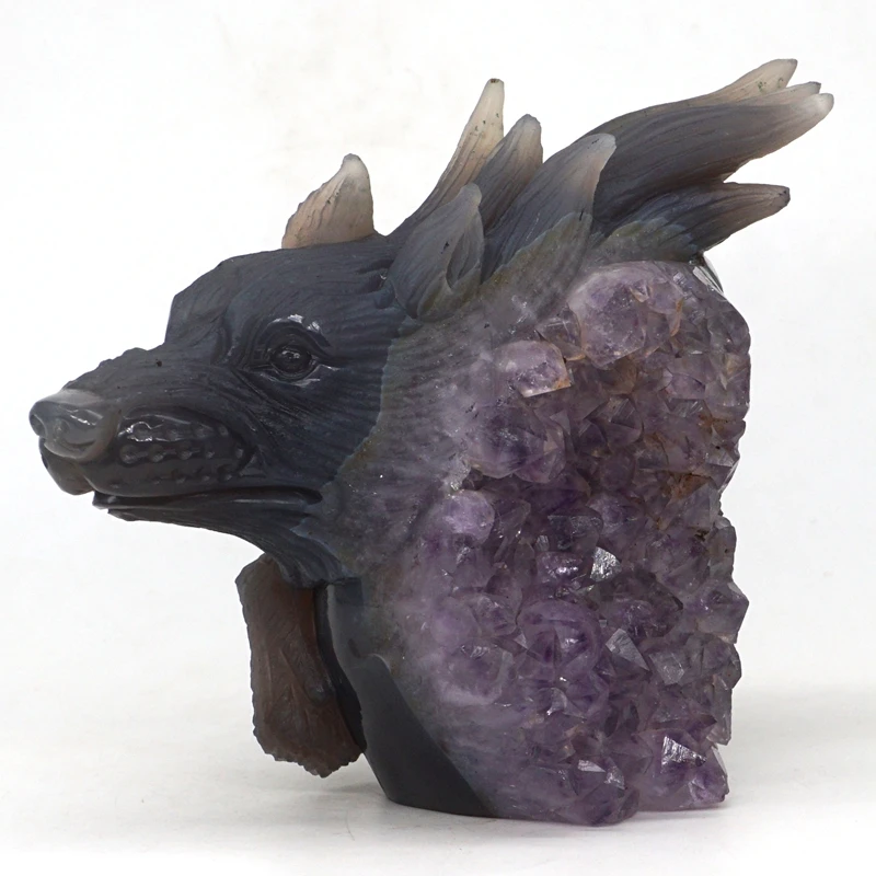 Wolf Head Figurine 5.5