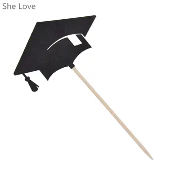 Chzimade 30個裝紙杯蛋糕裝飾帽 單身派對畢業蛋糕裝飾用品 10 最佳銷售 畢業裝飾 - №8