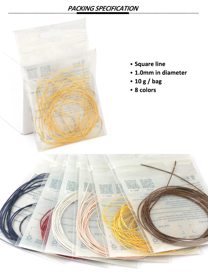 Großhandel 10g/Los Kupfer-Hartdraht für Stickabzeichen, französischer Bullion-Draht, DIY-Handgemachtes Schmuckzubehör – Detail 5