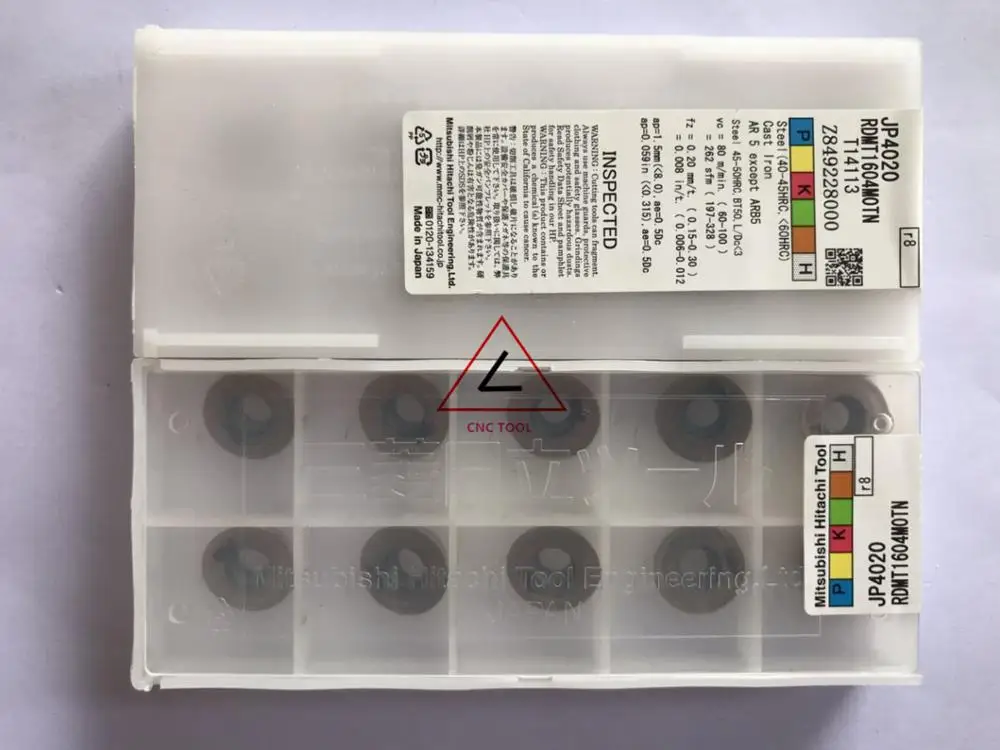 

RDMT1604MOTN JP4020 10pcs Hitachi high cutting performance CNC indexable inserts