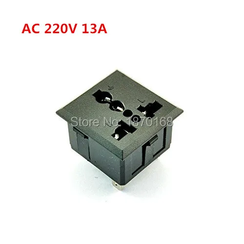 3 Pcs Square Shape AU EU UK US Power Outlet Socket Wall Plate Panel AC 250V 13A