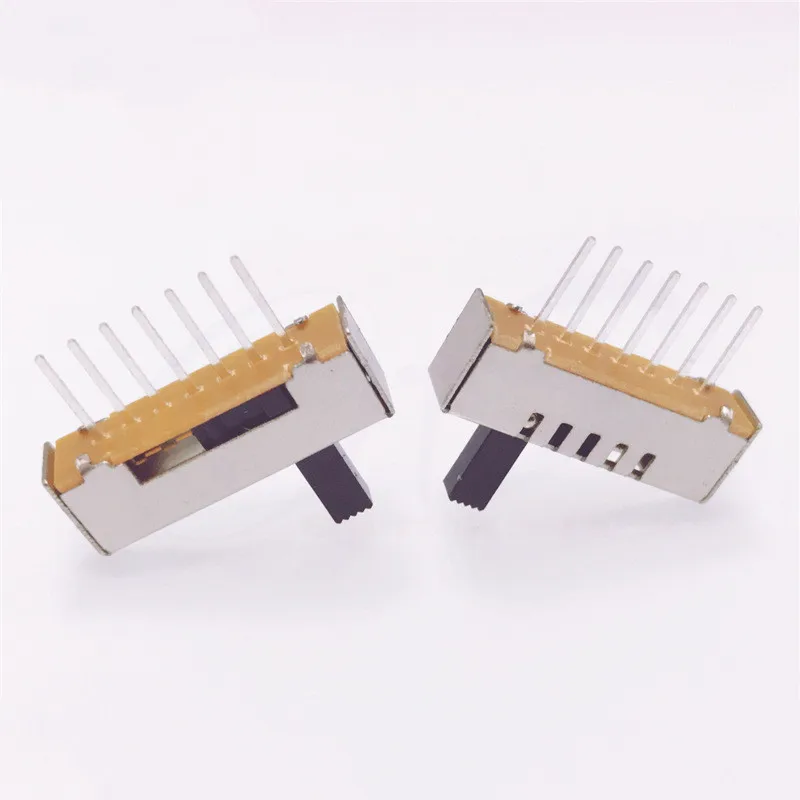 5pcs SS-15E01 (1P5T) 5 Positions Toggle Slide DIP Switch without Fixed Foot and 7 Pins Vertical