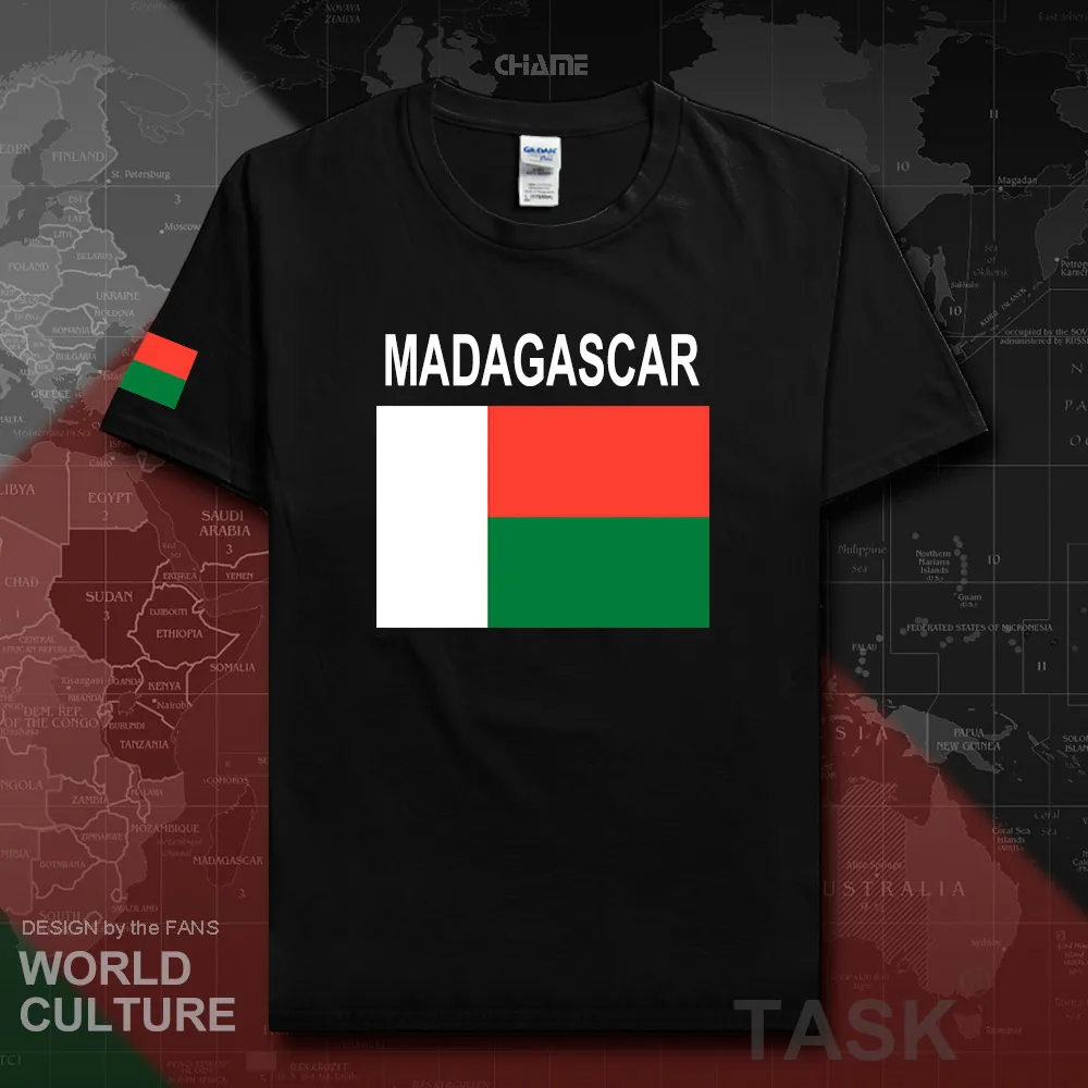 Madagascar men t shirts 2017 jerseys nation team tshirt 100% cotton t-shirt clothing tees MDG Malagasy Madagasikara Madagascar