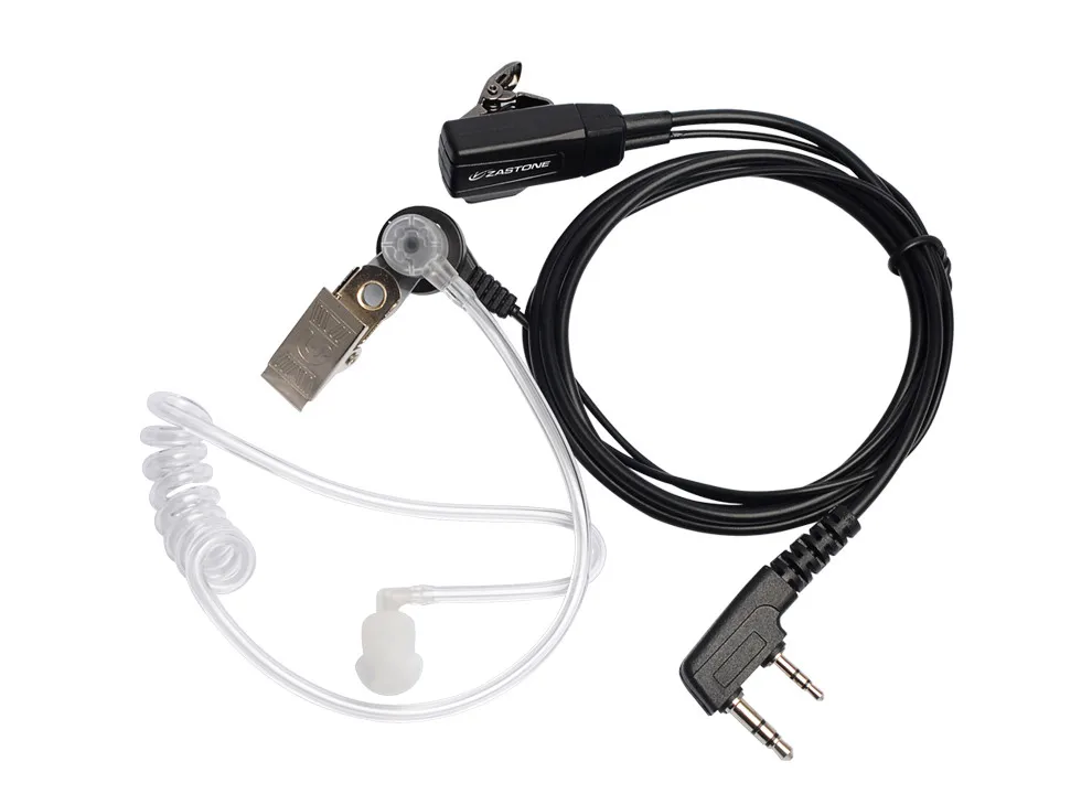Zeadio Sorveglianza Nascosto Tubo Acustico Per Aria Cuffie Auricolari Walkie Talkie Con Microfono PTT Per Radio Bidirezionale Kenwood Baofeng HYT 2 Pin - Foto 11