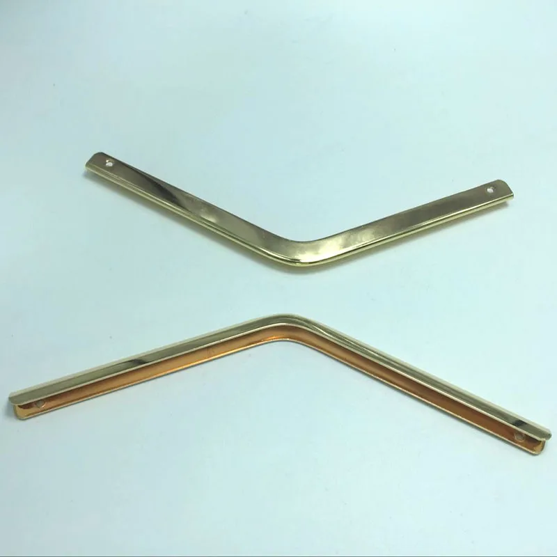 light gold metal bar corner/ metal clip 16cm metal hardware