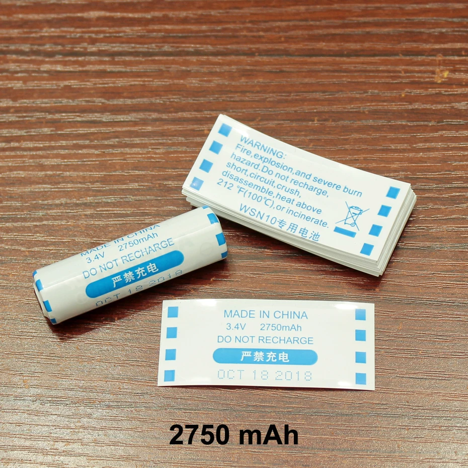 100pcs/lot 14500 lithium battery PVC heat shrinkable sleeve shrink film AA/5 battery special outer skin package insulation film