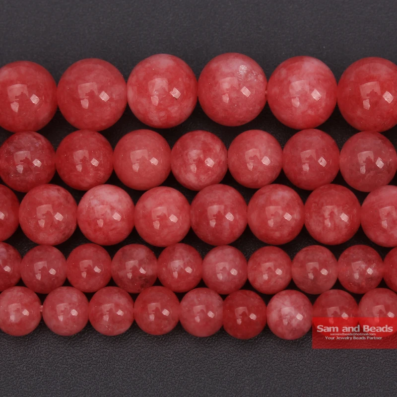 Wholesale Natural Strone 2A Garde Hot Red Rhodochrosite Beads 6 8 10 12 MM pick size for Necklace Bracelet Making RRB9