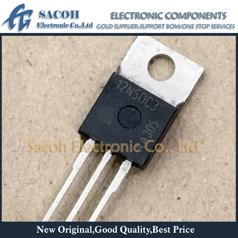 

New Original 10Pcs/Lot SPP12N50C3 12N50C3 OR SPA12N50C3 OR SPB12N50C3 OR SPI12N50C3 12N50 TO-220 12A 500V N-Ch Power MOSFET