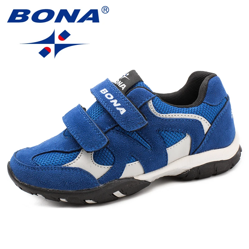 BONA New Arrival Classics Style Children Casual Shoes Hook & Loop Boys Loafers Outdoor Fashion Sneakers Light Fast Free Shipping