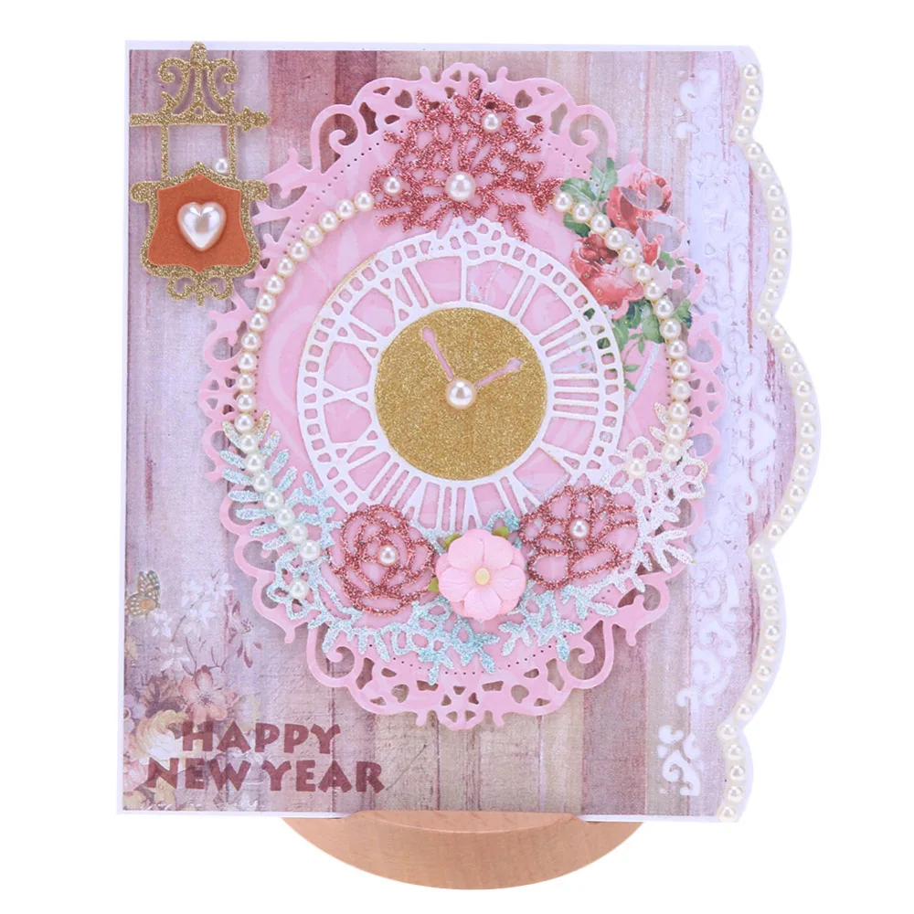 

Vintage Clock Design Metal Cutting Dies Stencil for DIY Scrapbooking Photo Album Embossing Paper Cards Decorative Crafts Die Cut