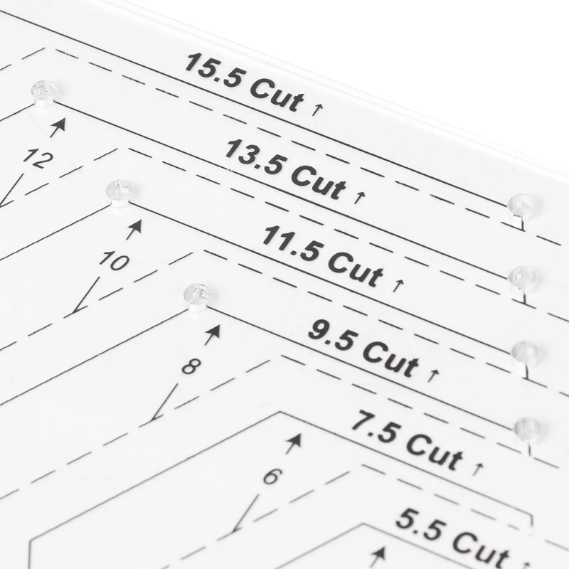 Hexagon Quilting Ruler Patchwork Plastic Template DIY Sewing Tools Useful