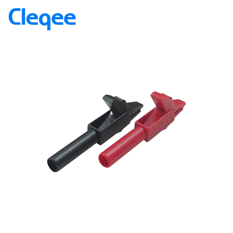 Cleqee P2007 10PCS Alligator Clip to 4mm Banana Female Jack Test Adapter Oscilloscope multimeter accessories