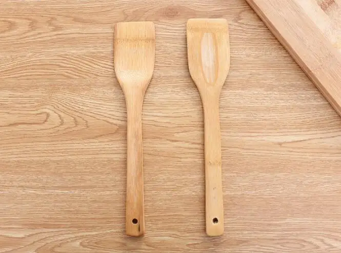 1PC Natural Bamboo Spatula Scraper Utensil Kitchen Cooking Tool Furniture Craft 30CM Long Antibacterial LF 110