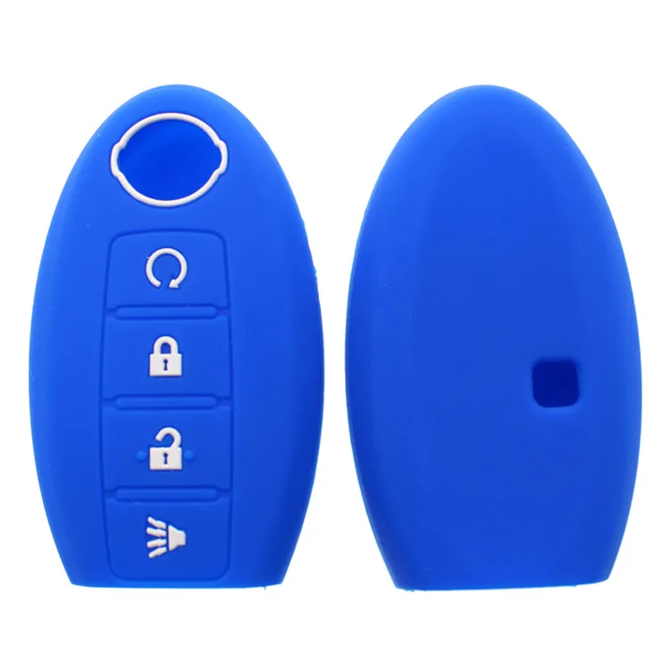 4 Buttons Remote Car Key Cover Case 4b Silicone For Nissan Qashqai Micra For Nissan Teana X-Trail Qashqai Livina Sylphy Tiida